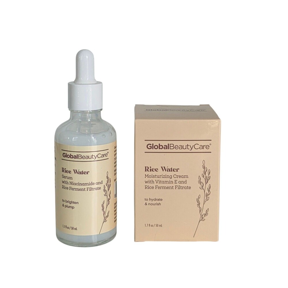 Global Beauty Care Rice Water Serum & Moisturizing Cream 1.7 fl oz